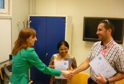 Our students with certificates of course completion